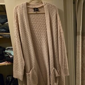 Ultra Flirt Textured Baby Pink Cardigan